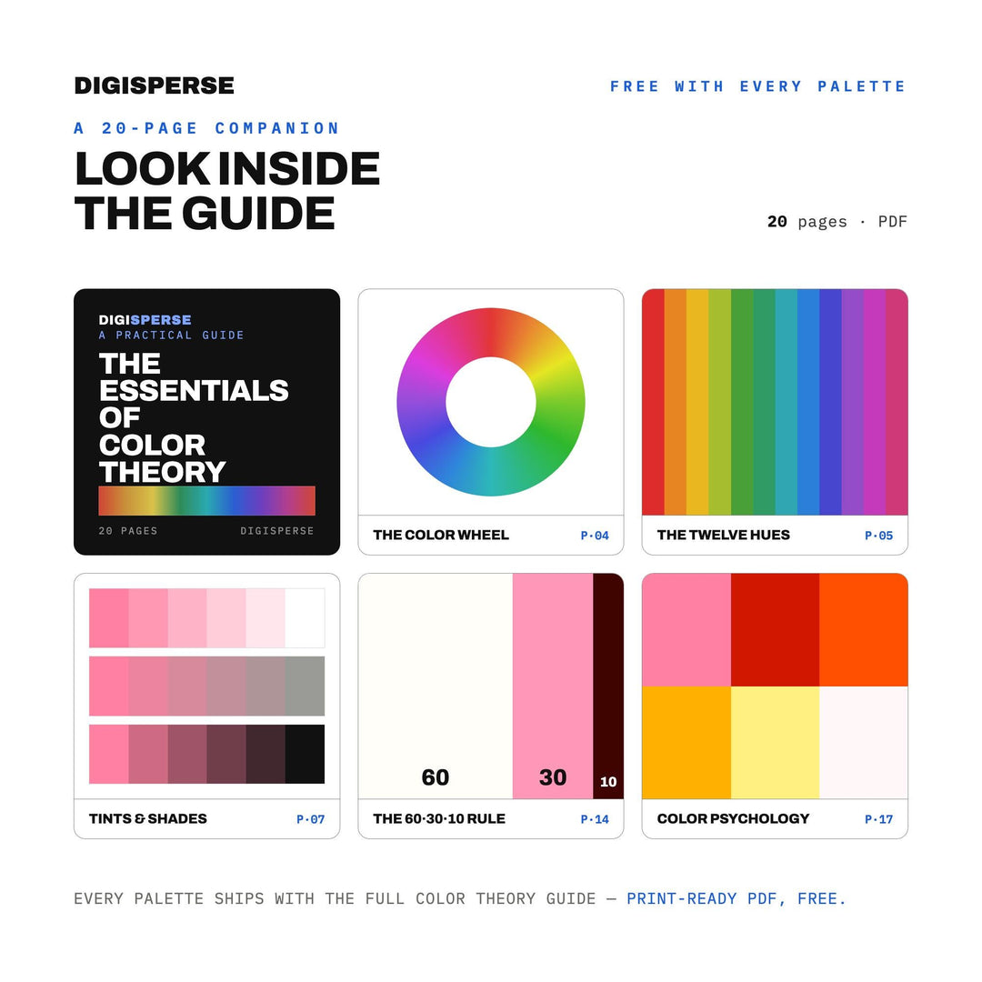 Solar Flare Color Palette | 30 Colors | Hex RGB CMYK | Color Guide | Procreate Swatches + ASE | Digital Download