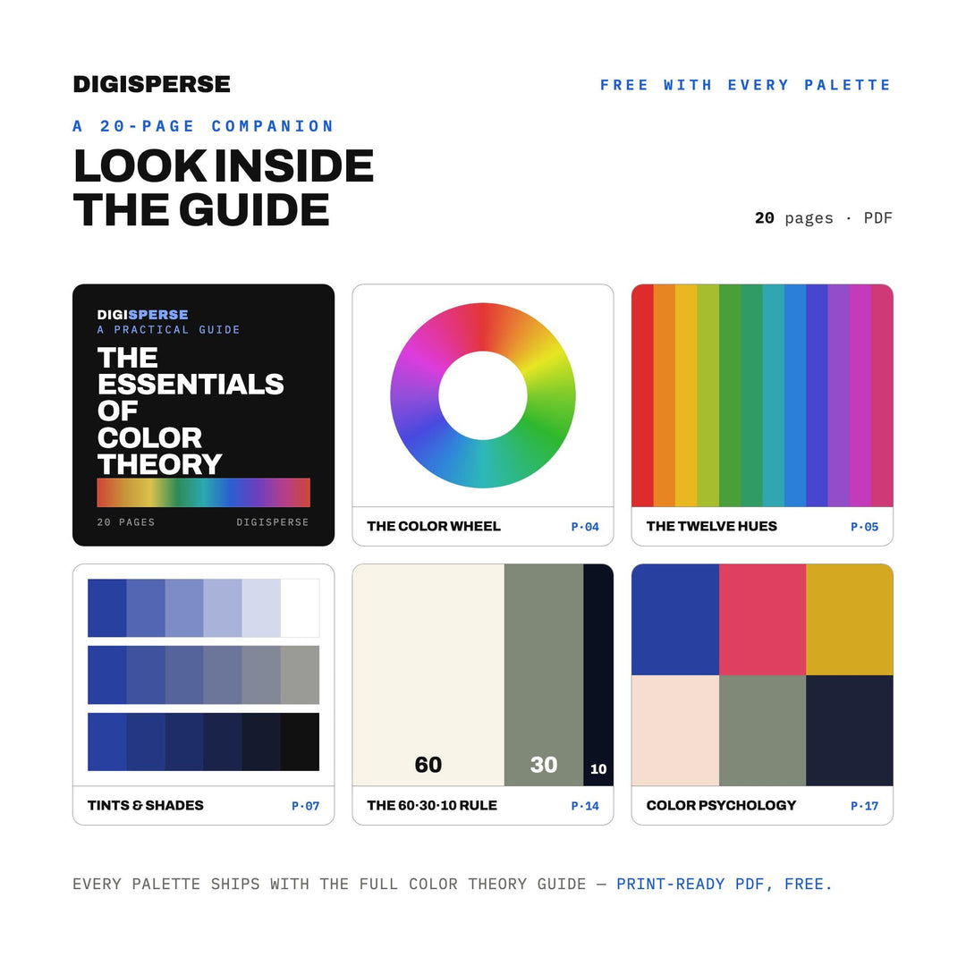 Midnight In Paris Color Palette | 30 Colors, Hex, RGB, CMYK (Digital Download)