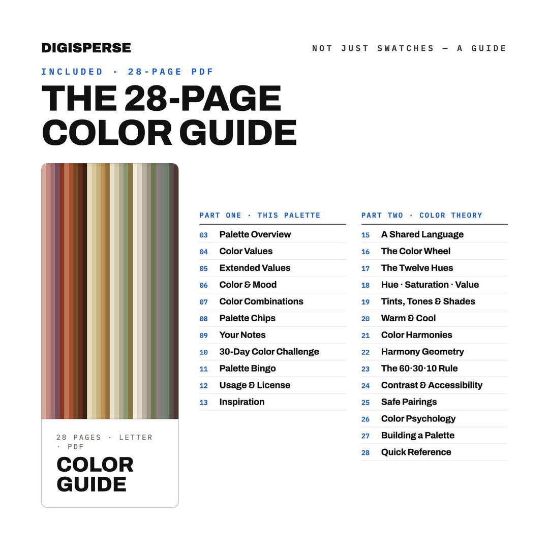 Macrame Studio Color Palette | 30 Colors | Hex RGB CMYK | Procreate Swatches + ASE | Digital Download