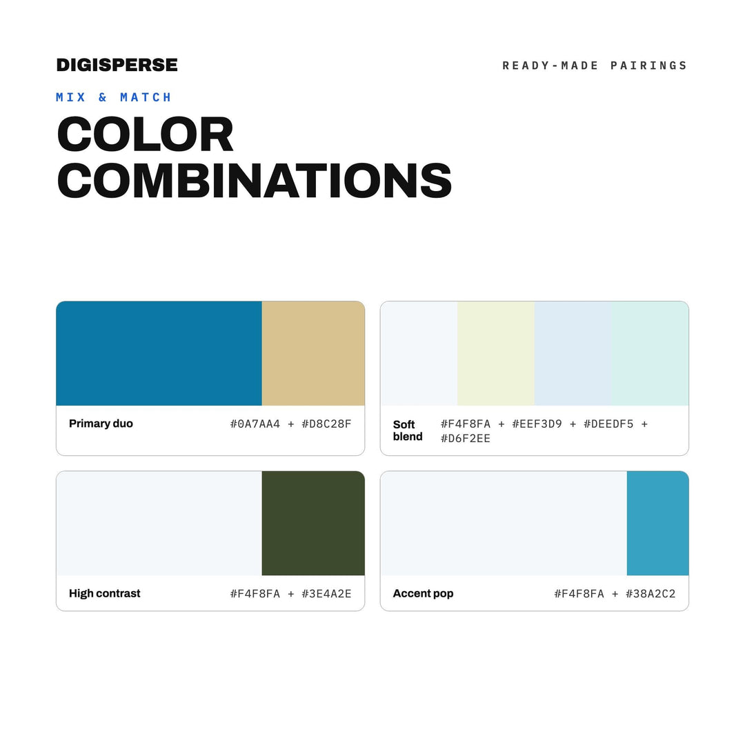 Ocean Tide Color Palette | 30 Colors | Hex RGB CMYK | Color Guide | Procreate Swatches + ASE | Digital Download