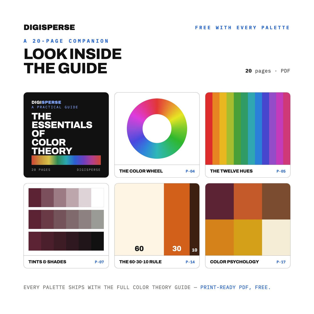 Thanksgiving Table Color Palette | 30 Colors | Hex RGB CMYK | Procreate Swatches + ASE | Digital Download