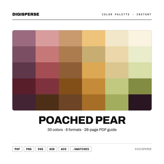 Poached Pear color palette — main preview