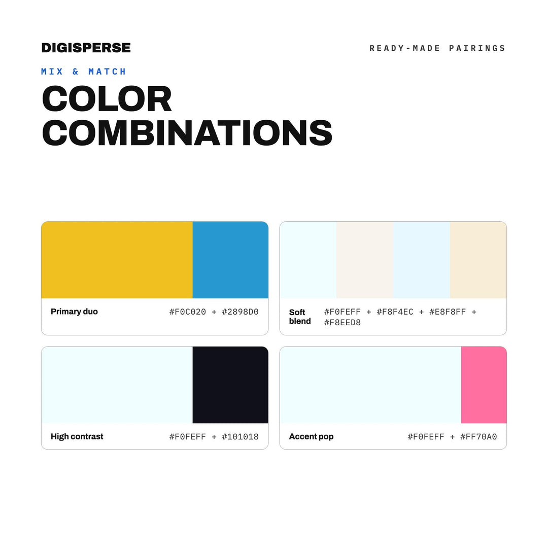 Poolside Afternoon Color Palette | 30 Colors | Hex RGB CMYK | Procreate Swatches + ASE | Digital Download