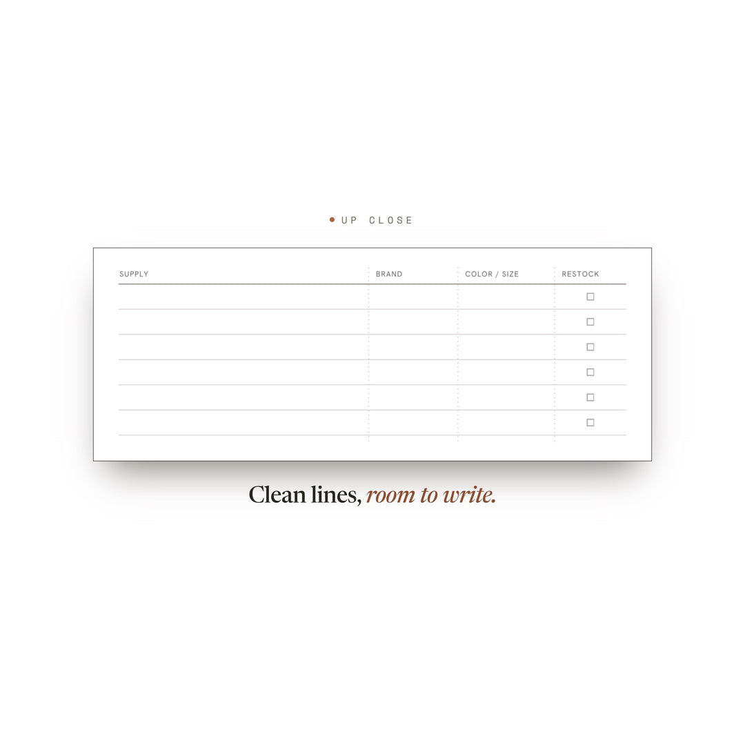 Art Supplies Planner Insert | Craft Planner | GoodNotes iPad PDF | Digital Download