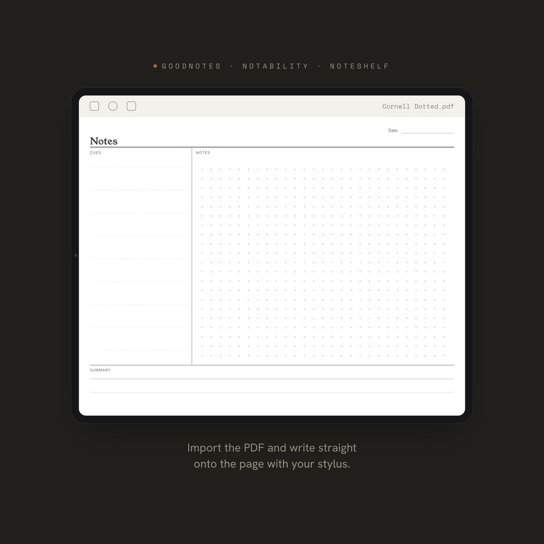 Cornell Dotted printable planner insert — preview image 5 of 20