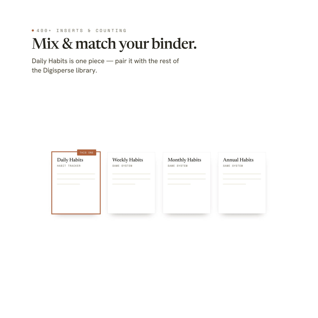 Daily Habits printable planner insert — preview image 12 of 20