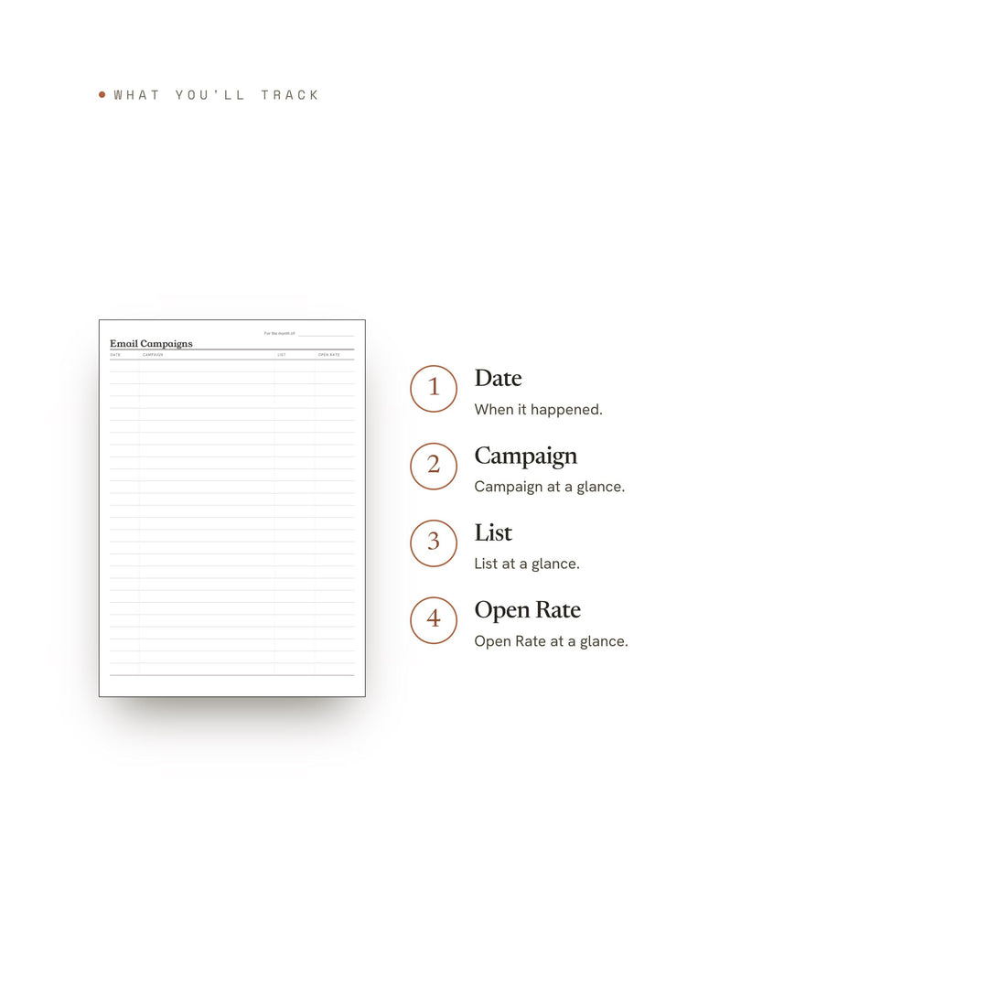 Email Campaigns printable planner insert — preview image 8 of 20
