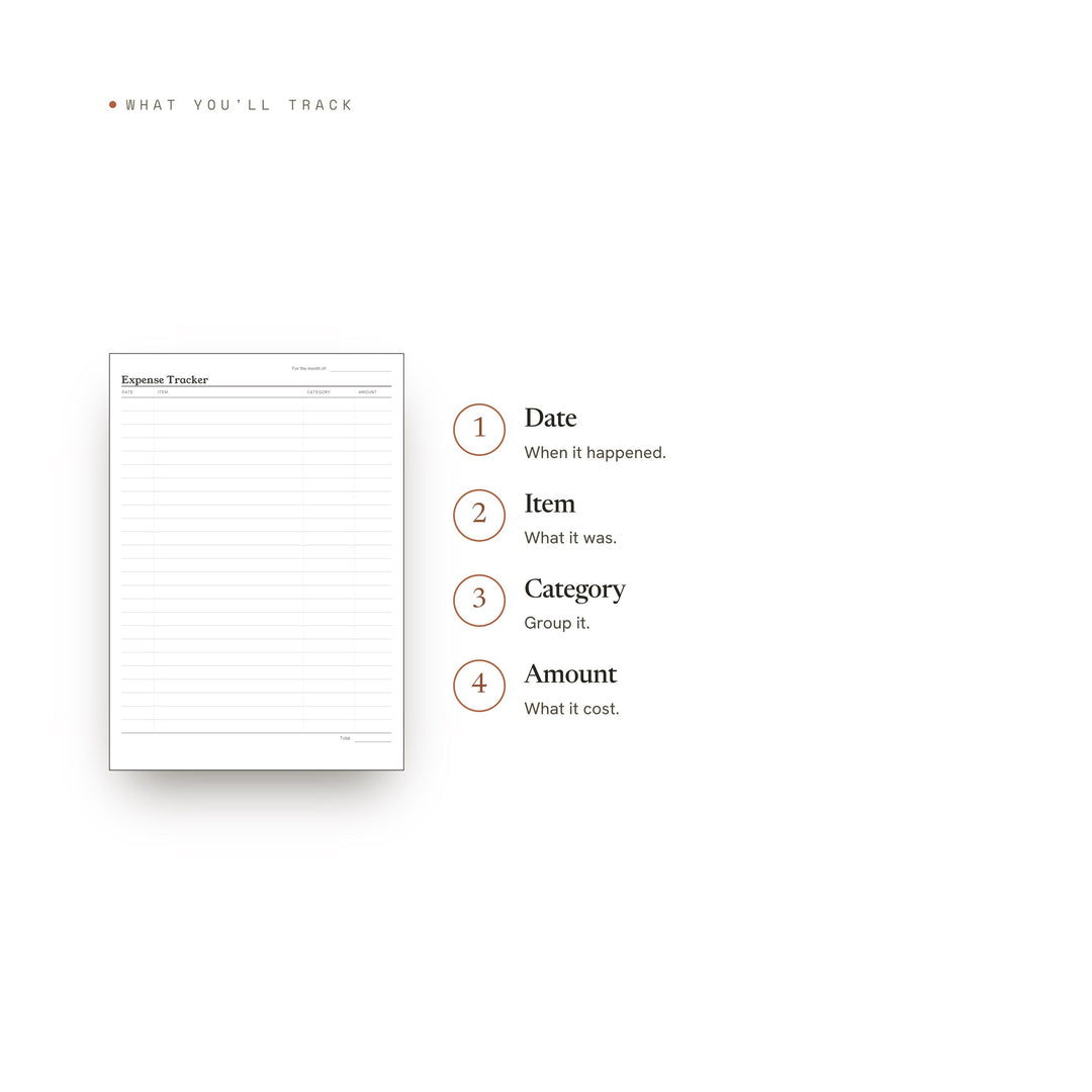 Expense Tracker printable planner insert — preview image 8 of 20