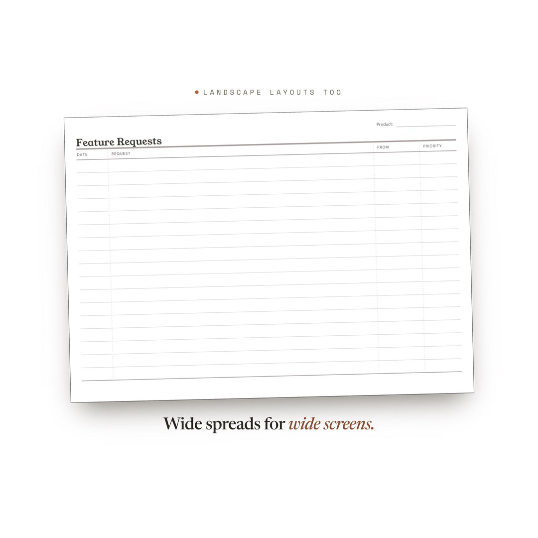 Feature Requests printable planner insert — preview image 15 of 20
