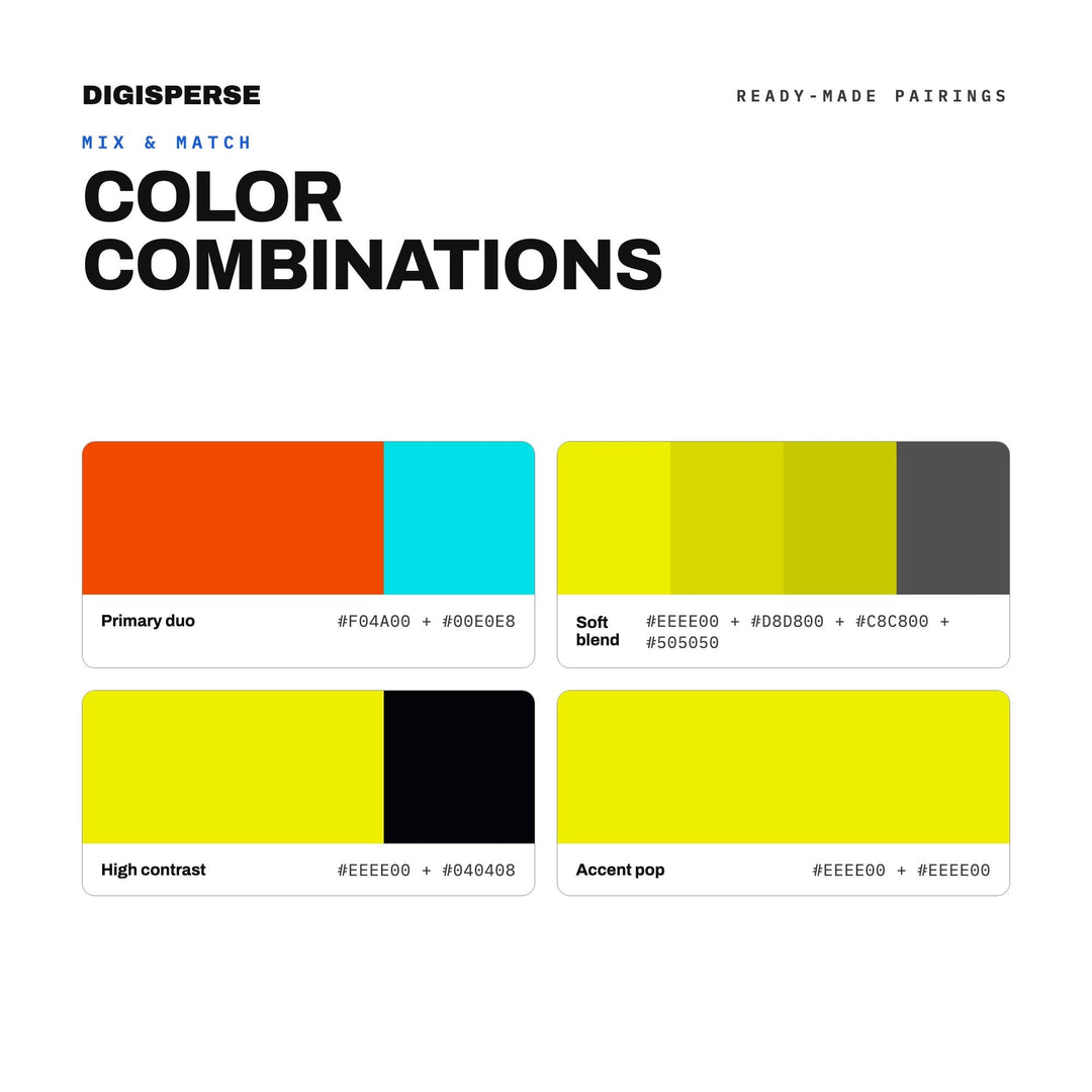 Neon Brutalism Color Palette | 30 Colors | Hex RGB CMYK | Color Guide | Procreate Swatches + ASE | Digital Download