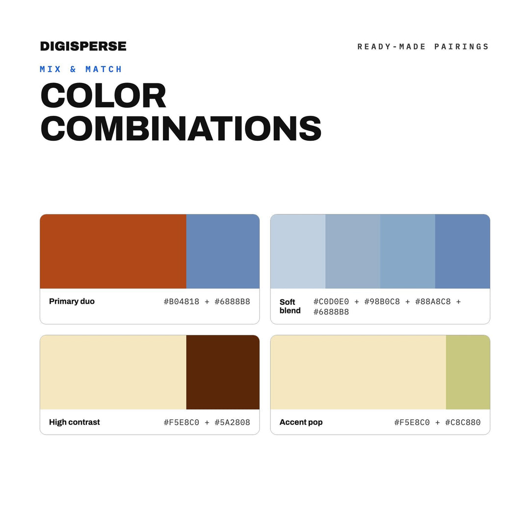 Western Frontier Color Palette | 30 Colors | Hex RGB CMYK | Color Guide | Procreate Swatches + ASE | Digital Download