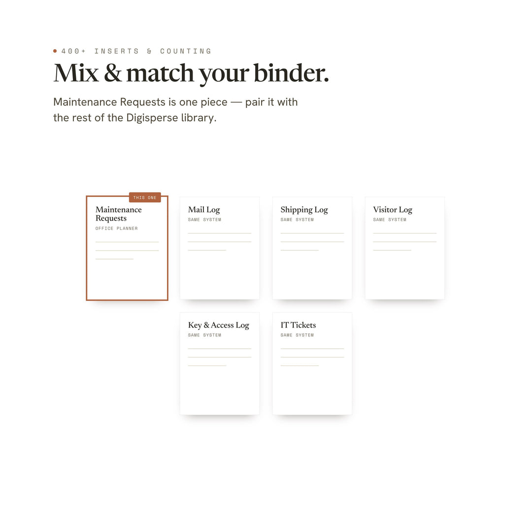 Maintenance Requests printable planner insert — preview image 12 of 20