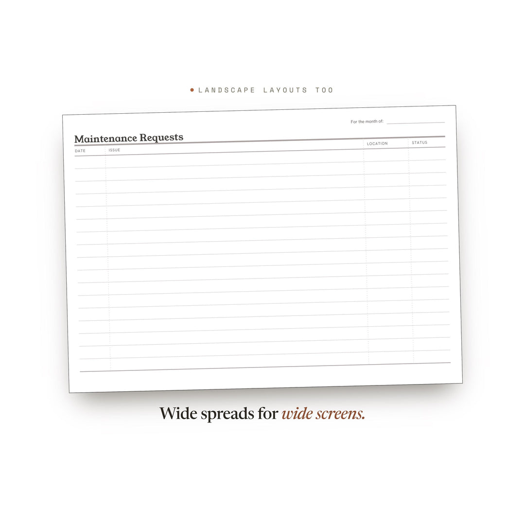 Maintenance Requests printable planner insert — preview image 15 of 20