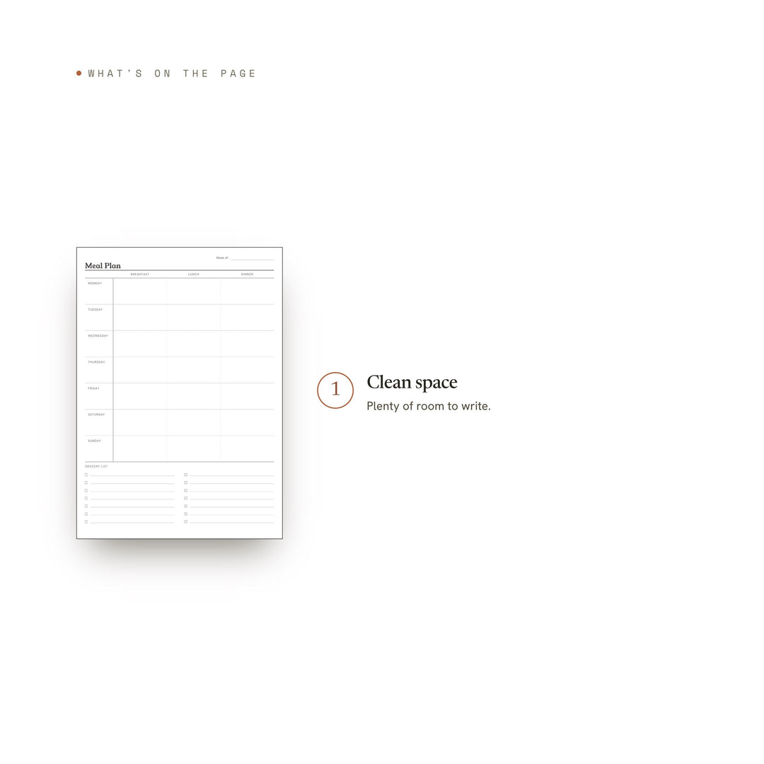 Meal Plan printable planner insert — preview image 8 of 20
