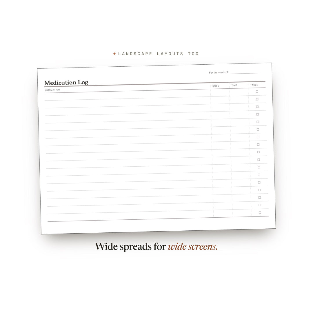 Medication Log printable planner insert — preview image 15 of 20