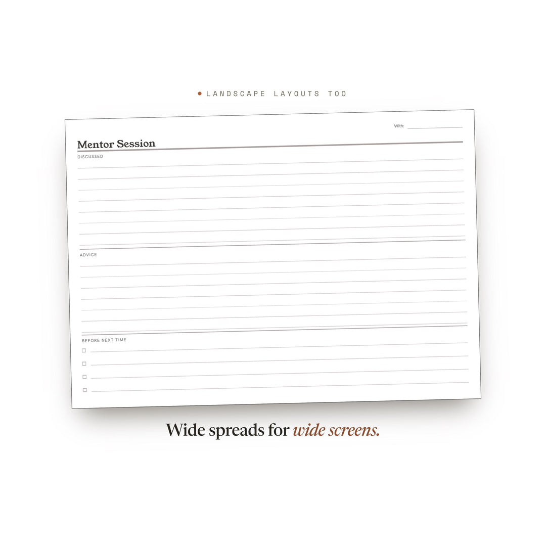 Mentor Session printable planner insert — preview image 15 of 20