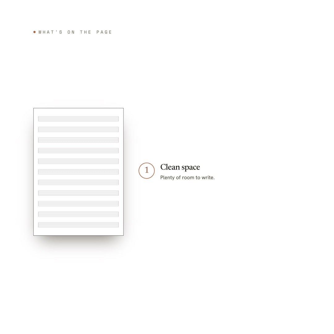 Music Staff printable planner insert — preview image 8 of 20