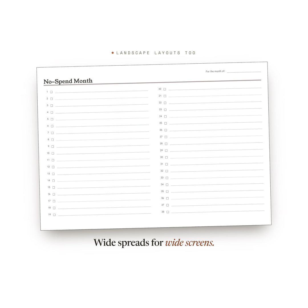 No Spend Month printable planner insert — preview image 15 of 20