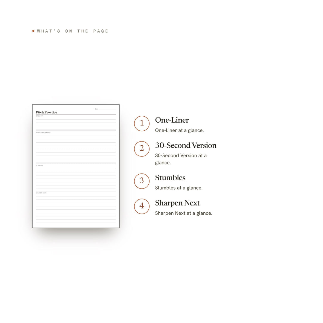 Pitch Practice printable planner insert — preview image 8 of 20