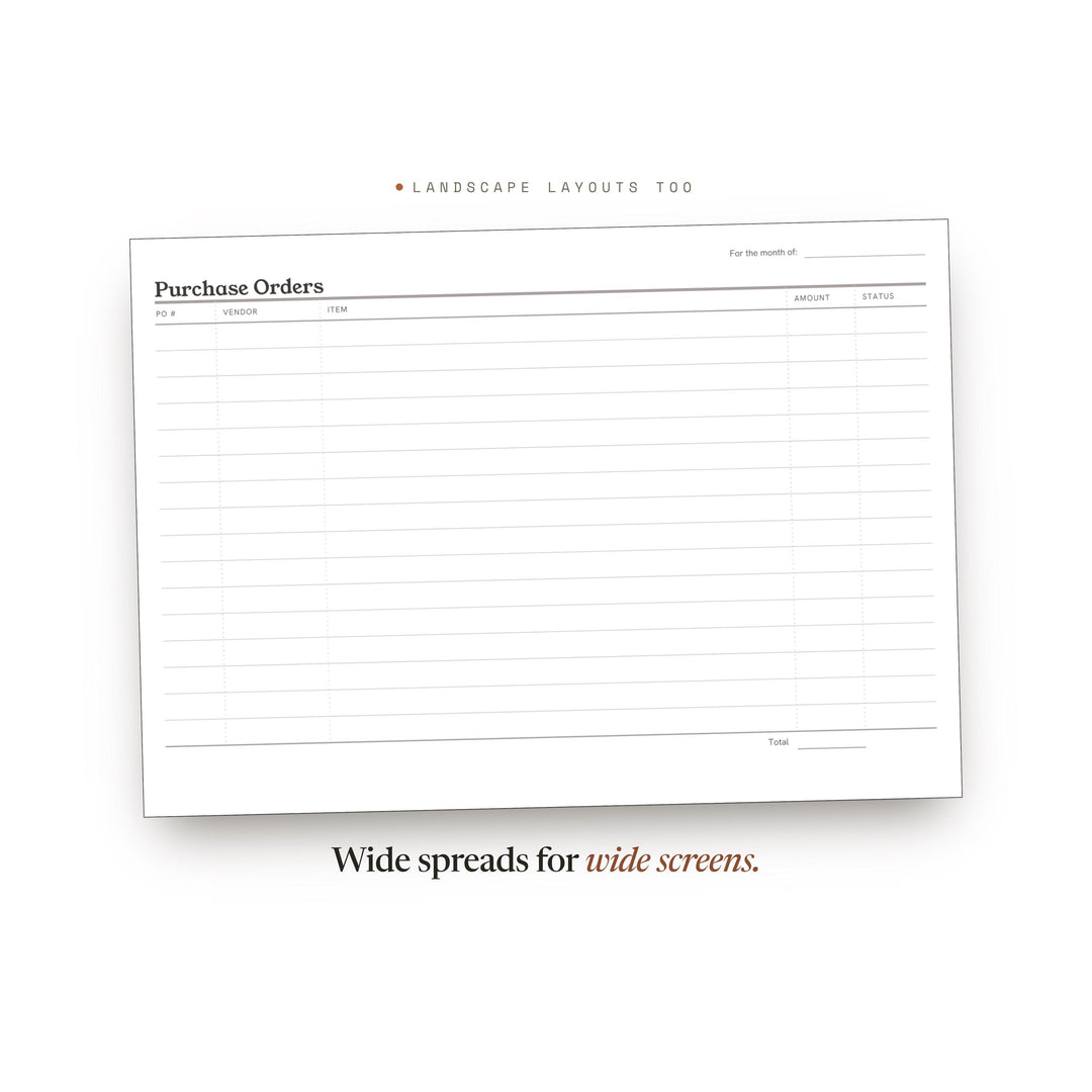Purchase Orders printable planner insert — preview image 15 of 20