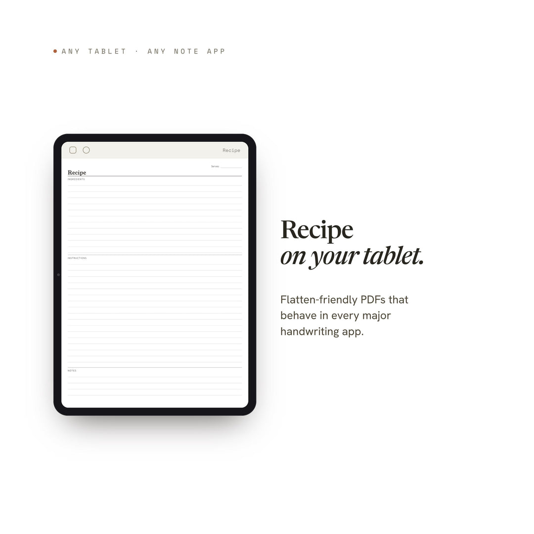 Recipe printable planner insert — preview image 6 of 20