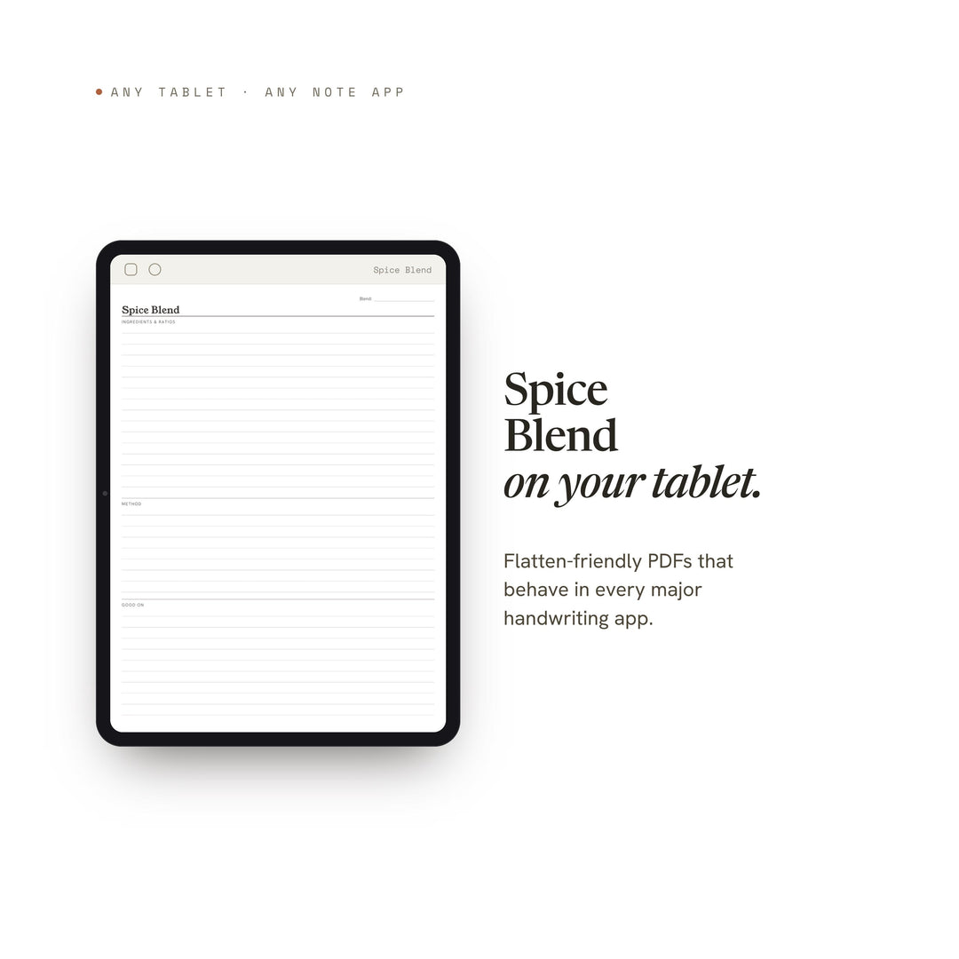 Spice Blend printable planner insert — preview image 6 of 20