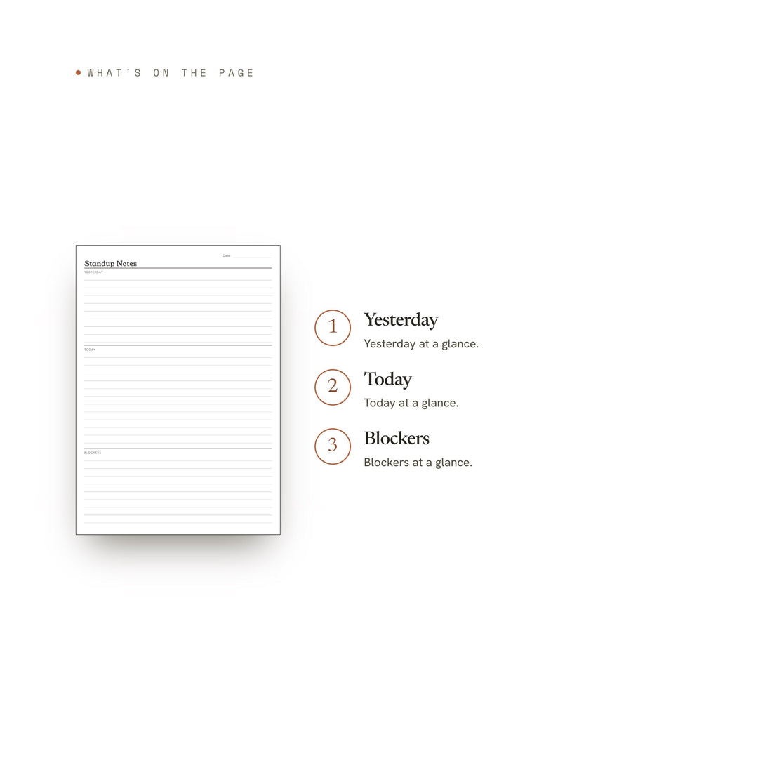 Standup Notes printable planner insert — preview image 8 of 20