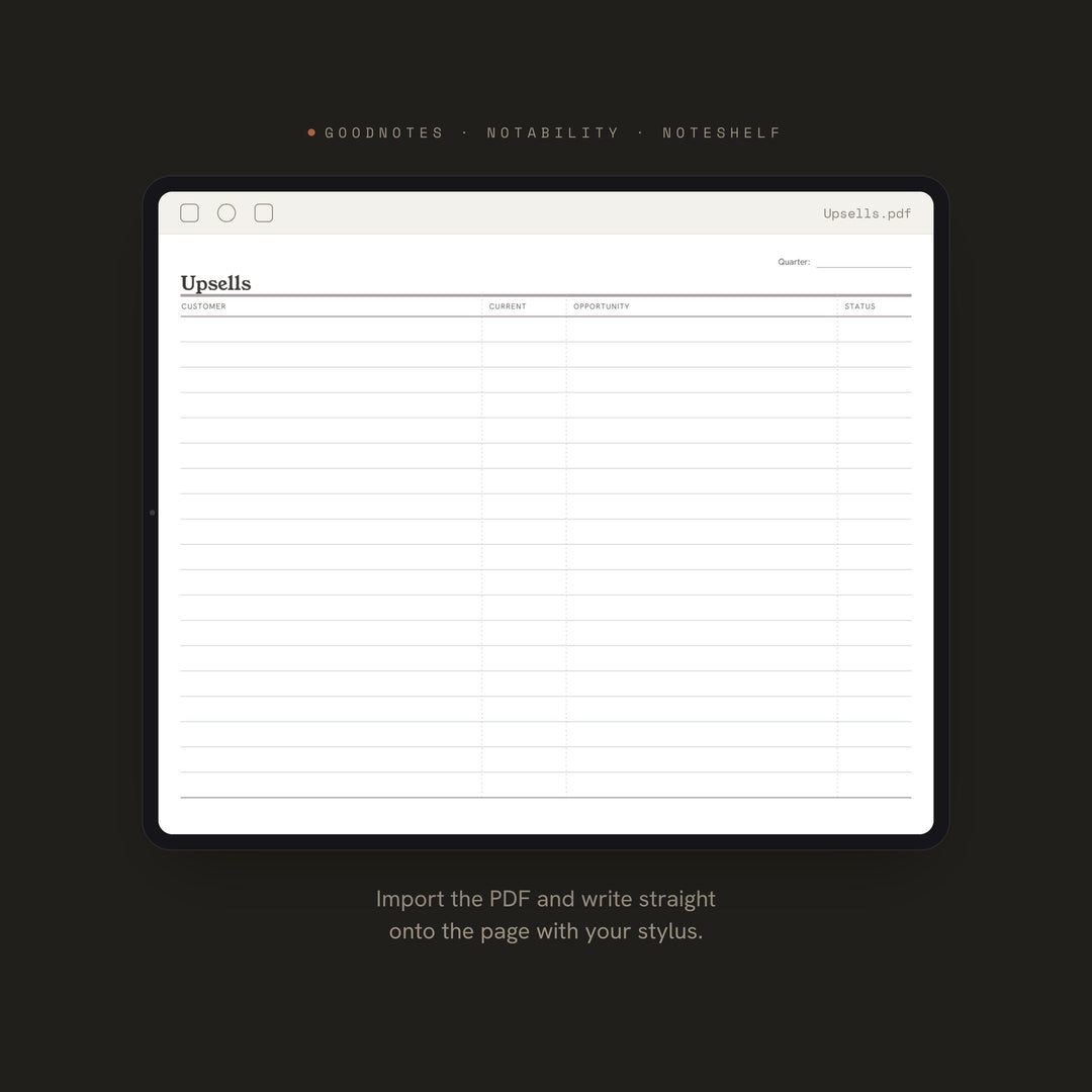 Upsells printable planner insert — preview image 5 of 20