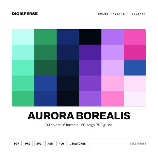 Aurora Borealis color palette — main preview
