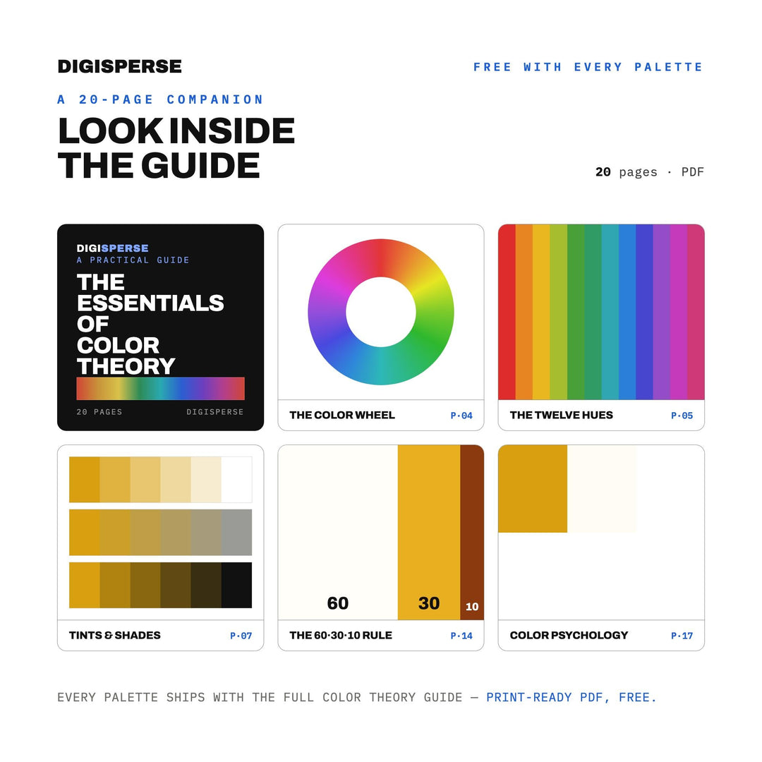 Cinnamon Toast Color Palette | 30 Warm Cozy Tones (Digital Download)