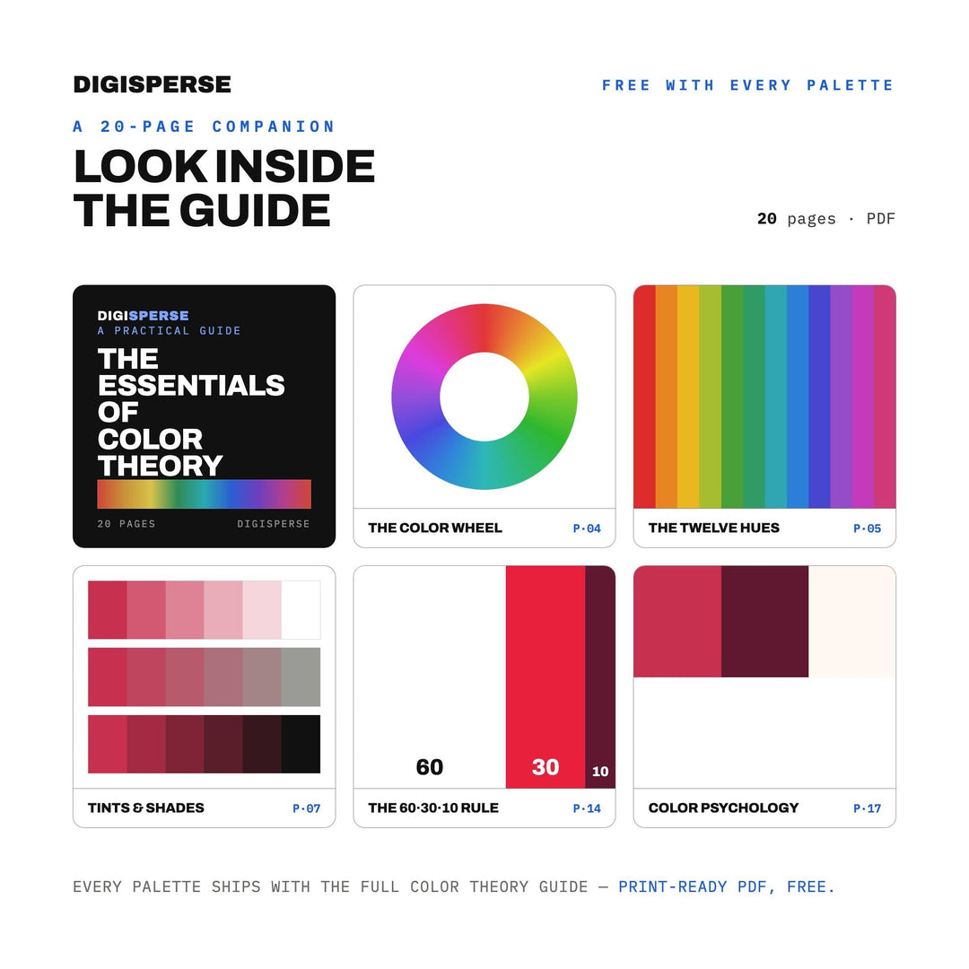 Cherry Compote Color Palette | 30 Colors | Hex RGB CMYK | Color Guide | Procreate Swatches + ASE | Digital Download