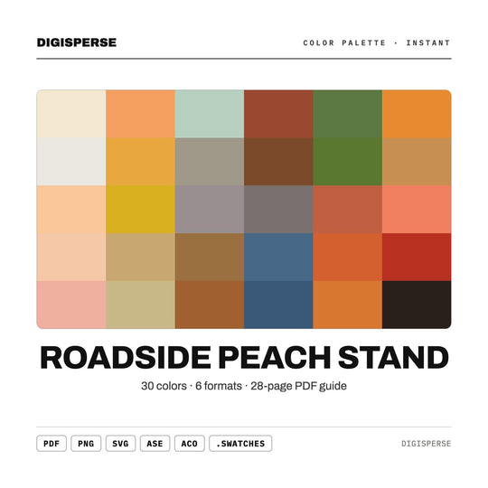 Roadside Peach Stand color palette — main preview