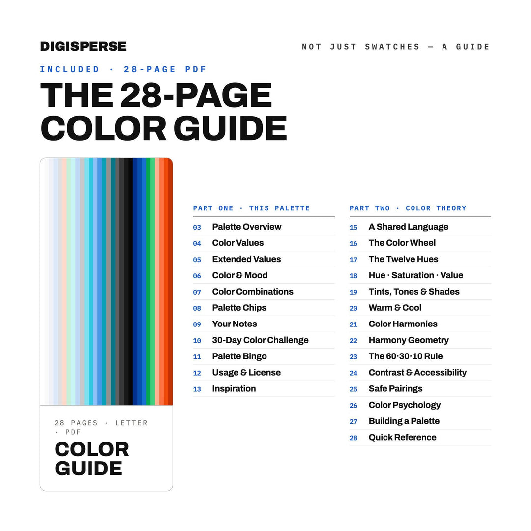 America Innovates Color Palette | 30 Colors | Hex RGB CMYK | Procreate Swatches + ASE | Digital Download