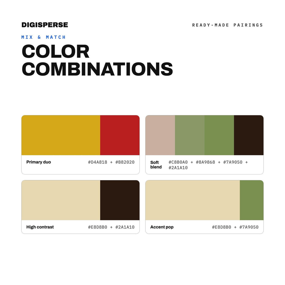 Autumn Harvest Color Palette | 30 Procreate Swatches, ASE Guide (Digital Download)