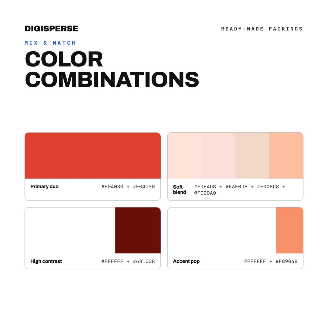 Goji Berry Color Palette | 30 Procreate Swatches, ASE Guide (Digital Download)