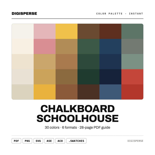 Chalkboard Schoolhouse color palette — main preview
