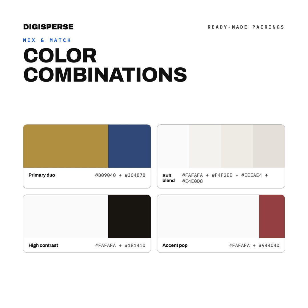 Civic Minimalist Color Palette | 30 Colors | Hex RGB CMYK | Procreate Swatches + ASE | Digital Download