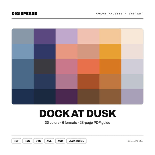 Dock at Dusk color palette — main preview