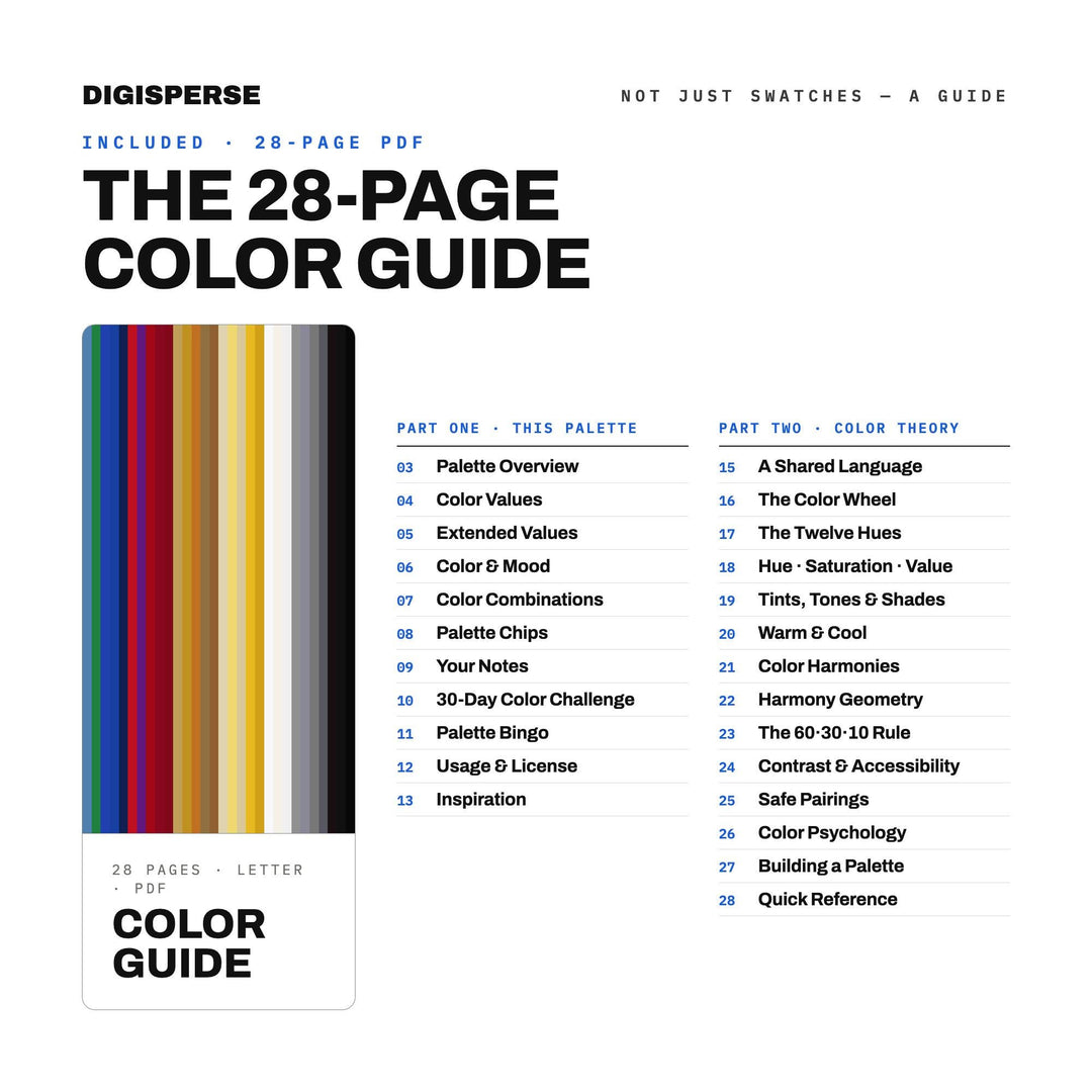 Heraldic Shield Color Palette | 30 Colors | Hex RGB CMYK | Procreate Swatches + ASE | Digital Download