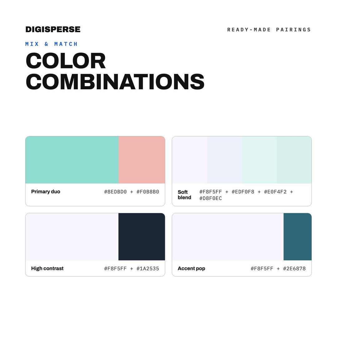 Pisces Dreamscape Color Palette | 30 Colors | Hex RGB CMYK | Procreate Swatches + ASE | Digital Download
