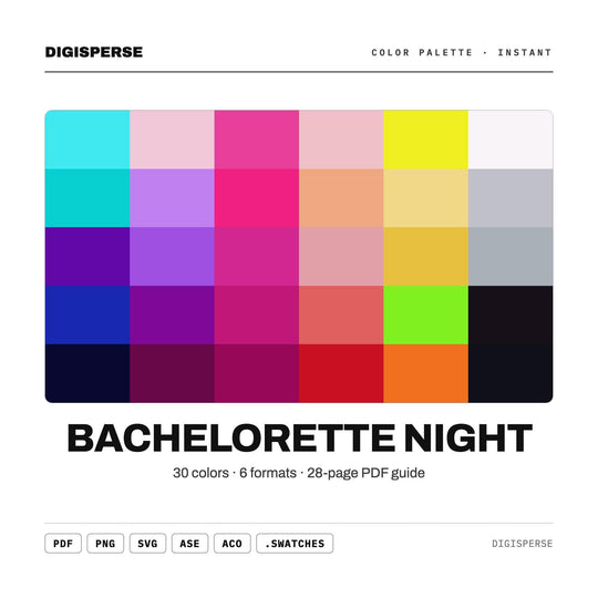 Bachelorette Night color palette — main preview