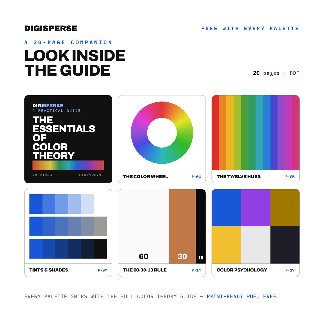 New Year's Eve Color Palette | 30 Procreate Swatches, ASE, PDF (Digital Download)