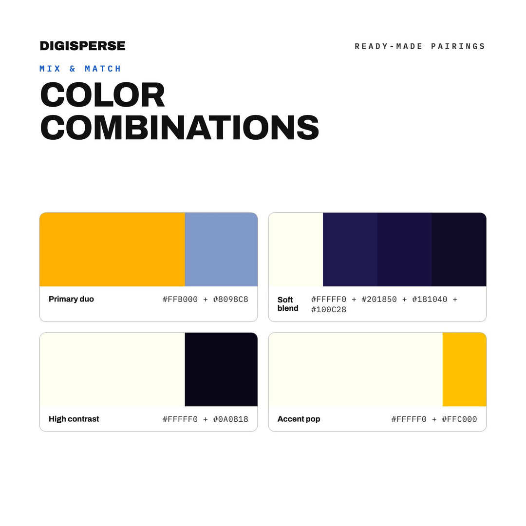 Electric Storm Color Palette | 30 Procreate Swatches, ASE Guide (Digital Download)