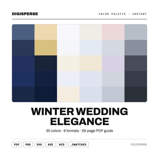 Winter Wedding Elegance color palette — main preview