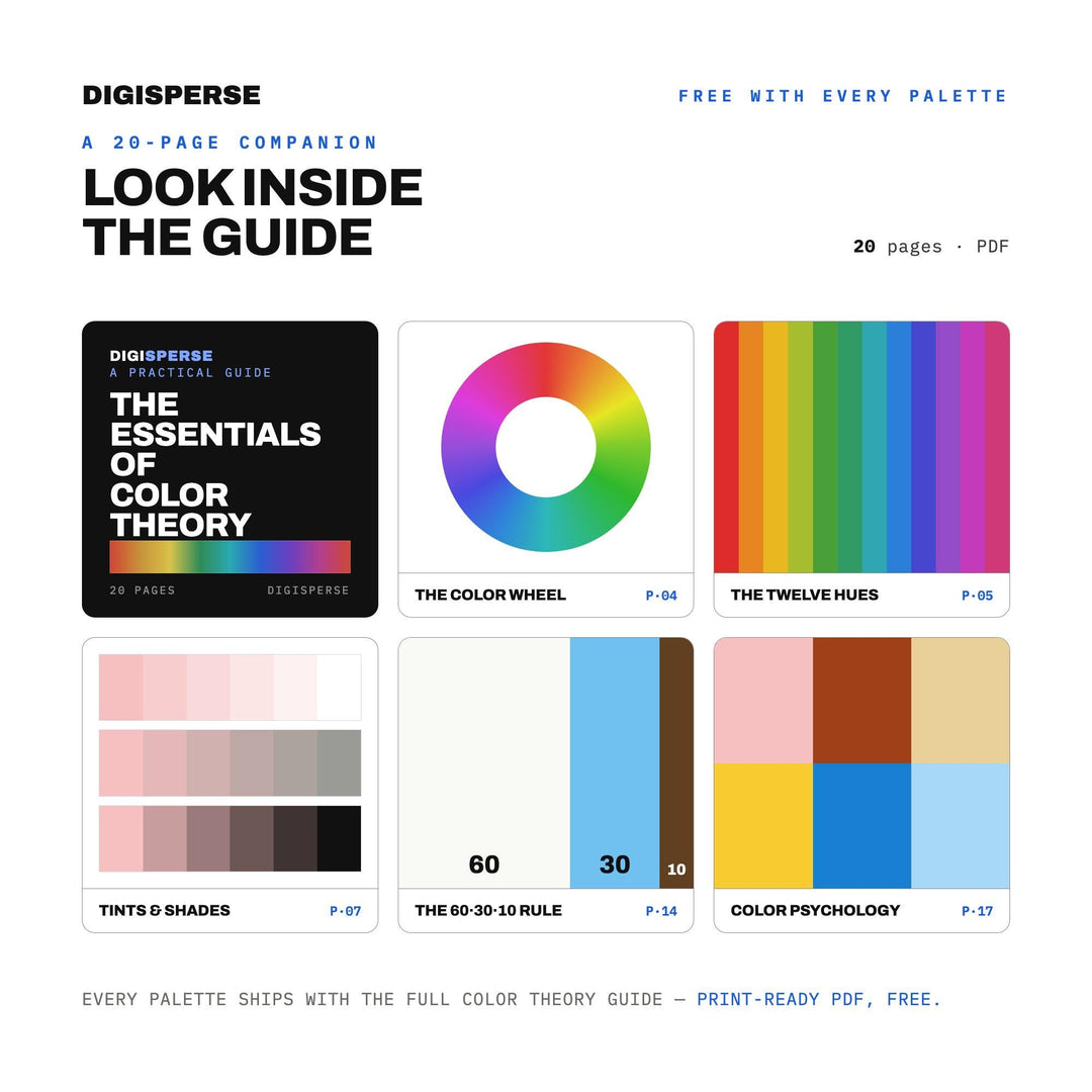 Bossa Nova Color Palette | 30 Colors | Hex RGB CMYK | Color Guide | Procreate Swatches + ASE | Digital Download