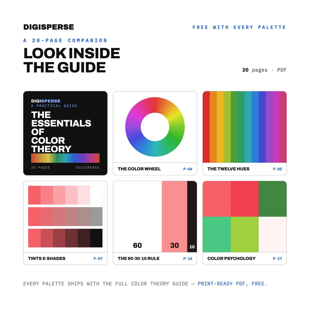 Watermelon Mint Color Palette | 30 Procreate Swatches, HEX, RGB, CMYK (Digital Download)