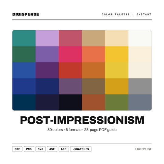 Post-Impressionism color palette — main preview