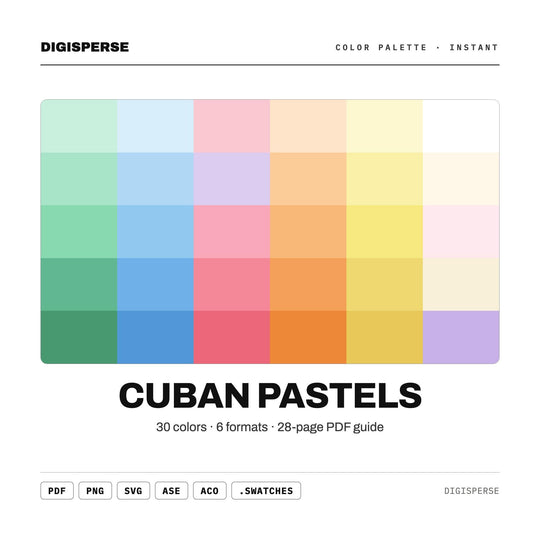 Cuban Pastels color palette — main preview