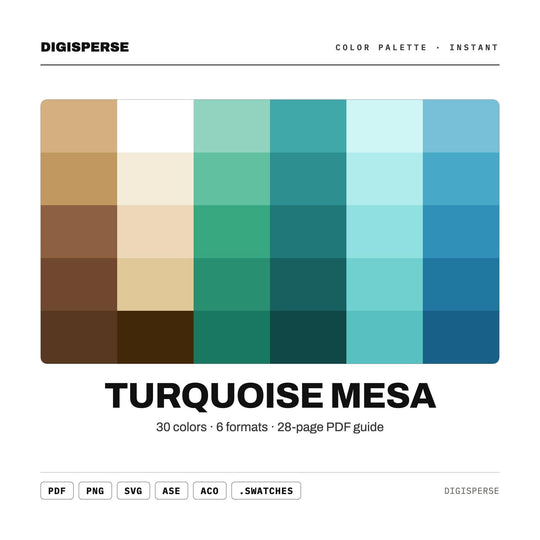 Turquoise Mesa color palette — main preview