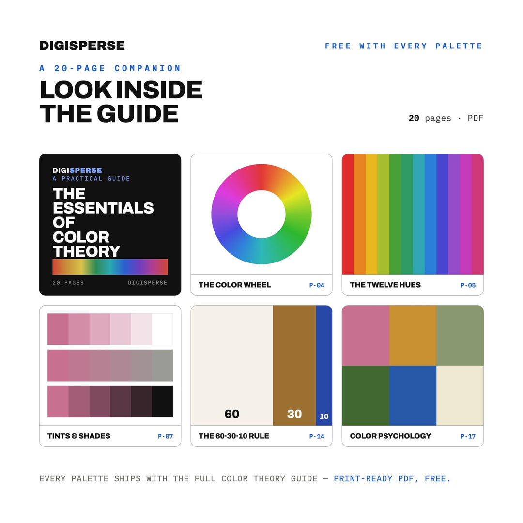 Art Nouveau Color Palette | 30 Colors | Hex RGB CMYK | Color Guide | Procreate Swatches + ASE | Digital Download